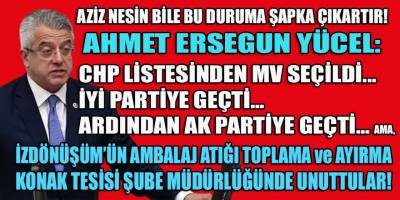 Alın size İzmir'den Aziz Nesin'lik bir belediyecilik örneği!