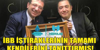 İBB'nin tüm iştirakleri sıraya girercesine MEDYA A.Ş.'ye kendilerini tanıttırmışlar!