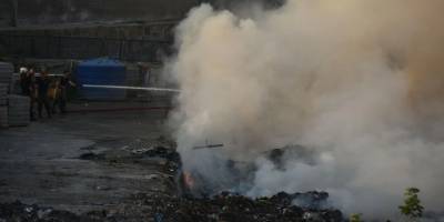 Çöplükte korkutan yangın!