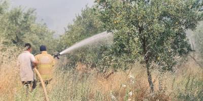 Ödemiş’te yangınla mücadele sürüyor