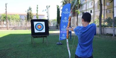 Okçuluğa büyük ilgi: Başkan Çerçioğlu çocukları spora kazandırıyor