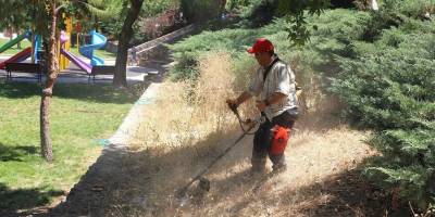 Menderes'te ot temizliği