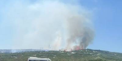 İzmir'de alevler yükseldi: Hazır beton tesisinde patlama!