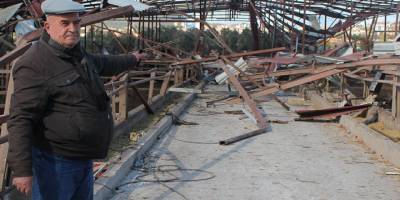 Hortum Alaçatı’da bir çiftliği yerle bir etti