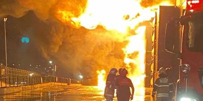 Aliağa' da korku dolu anlar.... Faciaya kıl payı!