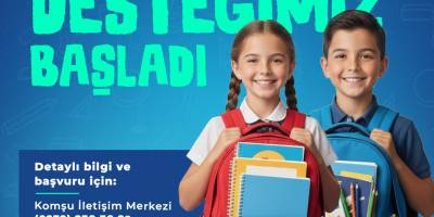 NARLIDERE BELEDİYESİ’NDEN MİNİK ÖĞRENCİLERE ÇANTA VE KIRTASİYE DESTEĞİ