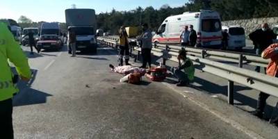 Arnavutköy-Sultangazi yolunda feci kaza: 1 ölü, 10 yaralı