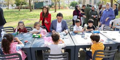 Başkan Önal, çocuklar ve annelerle doğa için buluştu
