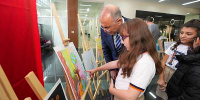 Gaziemirli çocuklar su krizine dikkat çekti Minik ressamlardan anlamlı mesaj: Suyumuzu koruyalım