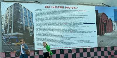 Bayraklı'da kiracılardan mülk sahiplerine pankartlı tepki: Amaç güvenlik mi, rant mı?