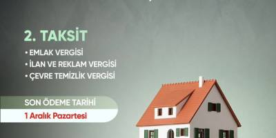 Çeşme Belediyesinden vatandaşlara hatırlatma:   Vergi ödemelerinde son gün 1 Aralık Pazartesi