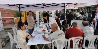 Ücretsiz diyabet ve tansiyon ölçümü yapıldı