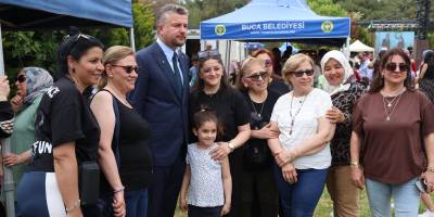 Buca Gölet'te Anneler Günü coşkusu