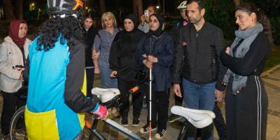 Görme engelliler Kültürpark’ta pedal çevirdi