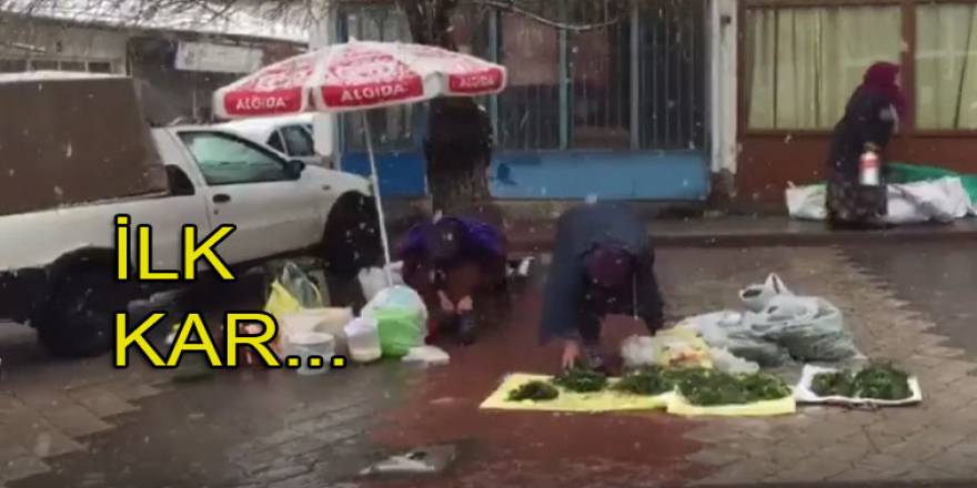 Kırıkkale'ye mevsimin ilk karı yağdı