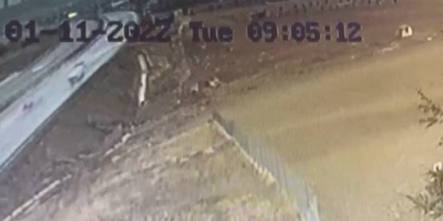 Konyasporlu milli futbolcu Ahmet Çalık'ın hayatını kaybettiği kaza güvenlik kamerasında